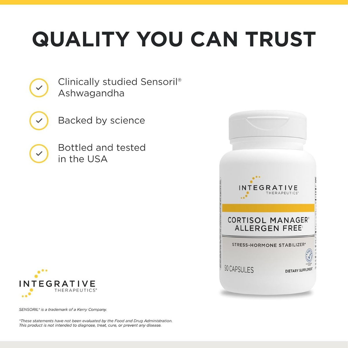 Cortisol Manager Allergen Free, 90 Count