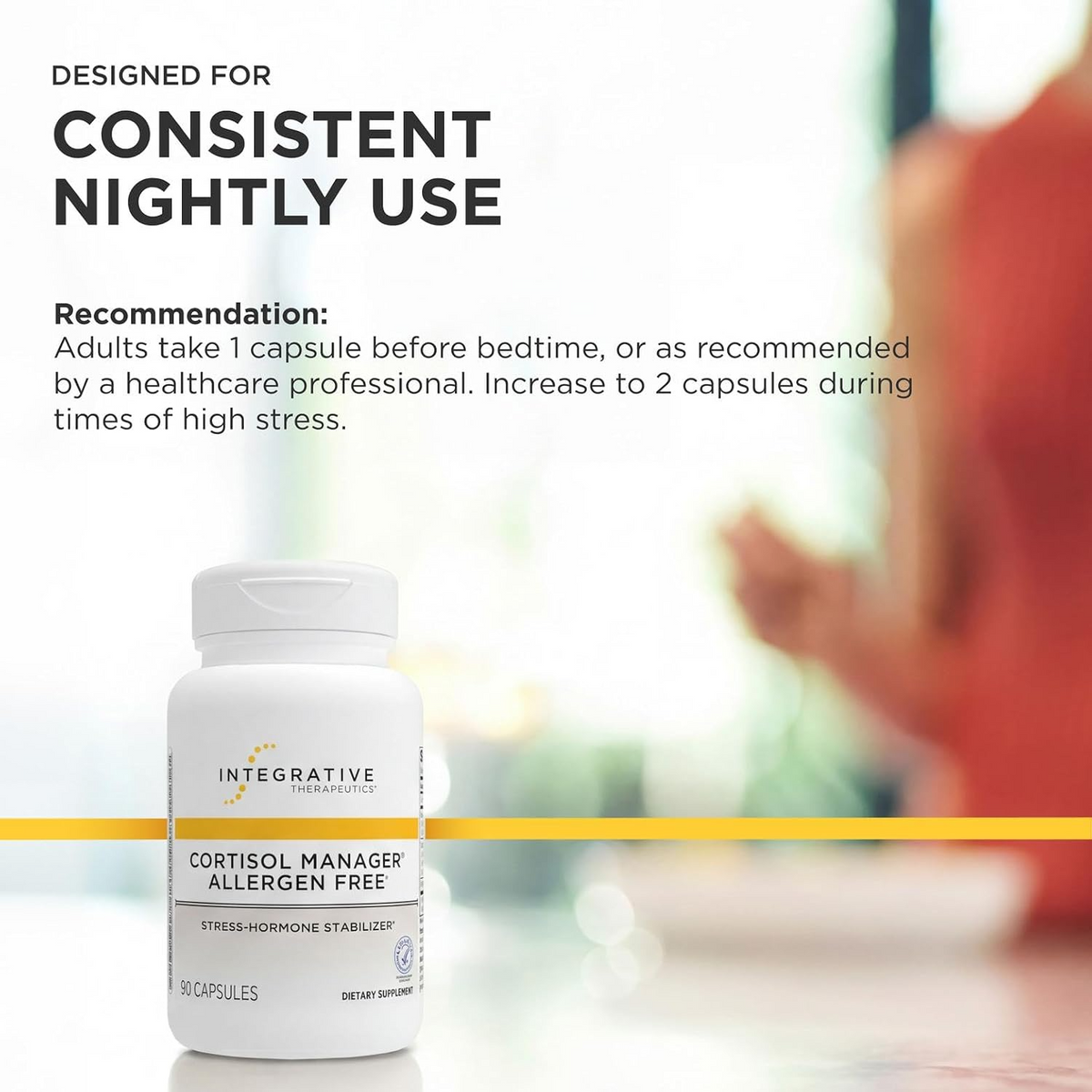 Cortisol Manager Allergen Free, 90 Count